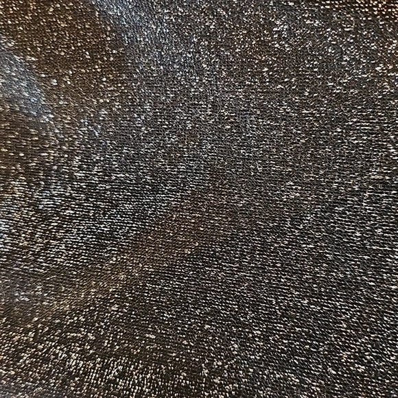 PINK Black Sparkly Leggings Size M - Picture 2 of 7